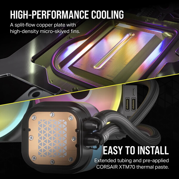 Corsair iCUE Link H170i RGB Black 420mm CPU Liquid Cooler
